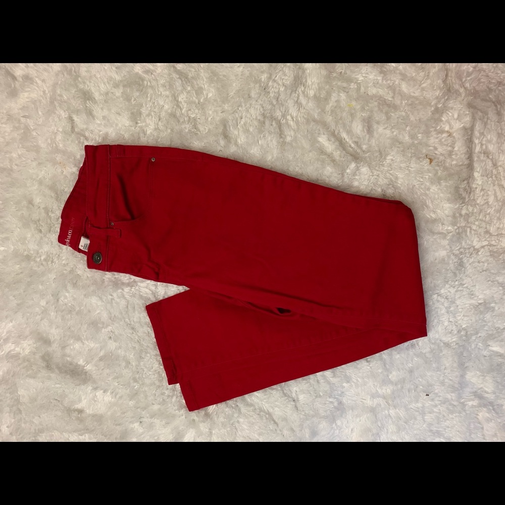 Red style & co denim